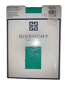 Givenchy Body Gleamers Control Top Pantyhose Shimmery Ultra Sheer Sz A