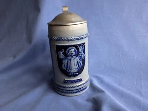 Alter München Bierkrug mit Zinndeckel - Bild 1 von 9