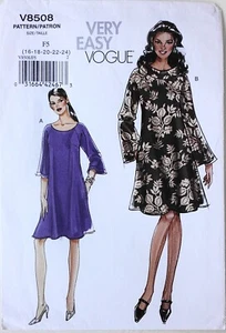 Vogue 8508 Misses Very Easy Dresses Sewing Pattern Sz 16-24 - Picture 1 of 1
