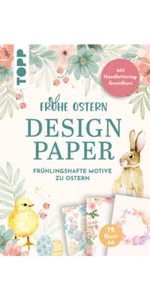 Handlettering Design Paper Block "Frohe Ostern", A6 - Bild 1 von 4