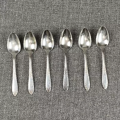 6 cucharaditas KING EDWARD NATIONAL SILVERPLATE de 4,5" Foto 1 de 4