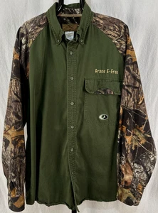 Mossy Oak Hunting Camo Long Sleeve Button Up Shirt Men's XL Camouflage Realtree - Picture 1 of 9