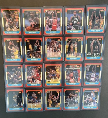 Lote de 20 cartas 1986 Fleer Basketball sem classificação diferentes - sem duplicatas - Imagem 1 de 4