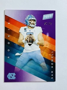 2022 Panini Father's Day Rookies Purple #7/25 Sam Howell RC Tar Heels Jersey # - Bild 1 von 1