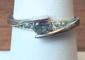 Anillo de plata de ley 925 amatista talla 6,75 - Imagen 1 de 5