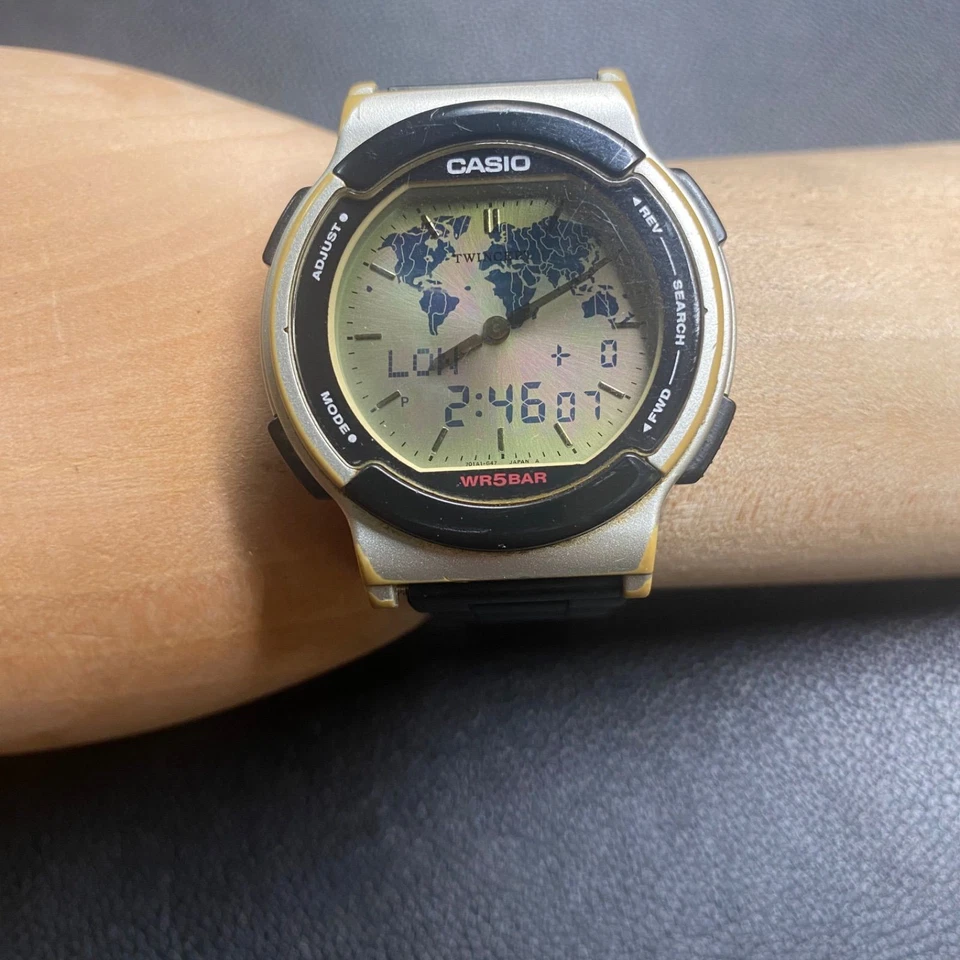 Working / Casio ABX-53 Twincept Data Bank World Time Mens Watch - Image 1 of 4