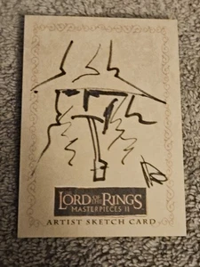 Lord of the Rings Masterpieces 2 Sketch Card Gandalf 1/1 - Picture 1 of 2