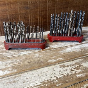 Vintage Toga & ATD Drill Bit Stands - Imperial-with Drill Bits - Picture 1 of 9