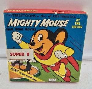 Mighty Mouse At The Circus - Super 8MM Film - Must Have!!! - Foto 1 di 3