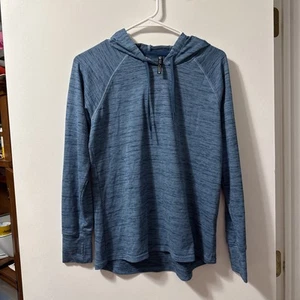 Kuhl women s Vara Hoody M small tidal wave blue spacedye shirt lightweight hood - Picture 1 of 11