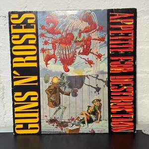 GUNS N' ROSES Appetite For Destruction UNCENSORED 1st PRESS VINYL MISPRINT VG+ - Picture 1 of 6