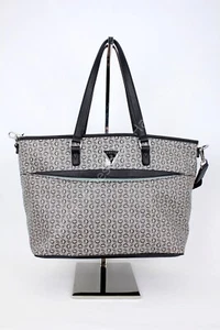 Guess Black Travel Bag/Tote Lottie Collection With Logo Design & Strap NWT - Picture 1 of 4