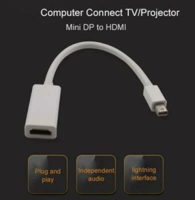 Mini Display Port DP ThunderBolt auf HDMI Adapter Kabel für Macbook Pro iMac NEU - Bild 1 von 4