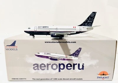 Aero Peru 1:200 Inflight 200  Boeing B737-200 OB-1711 with stand - Image 1 of 4