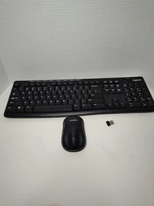 Logitech K270 Wireless Keyboard + M185 Mouse w/ USB Dongle - Picture 1 of 3
