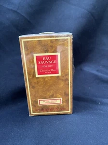 CHRISTIAN DIOR EAU SAUVAGE AFTER SHAVE 1.7 OZ 50M Sealed In Plastic Vintage - Picture 1 of 3