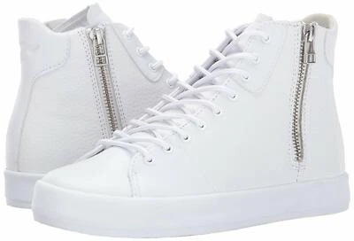 Creative Recreation Carda Hi Womens White Leather 2 Zip/Lace Up Sneakers Sz.9 M - Image 1 of 4