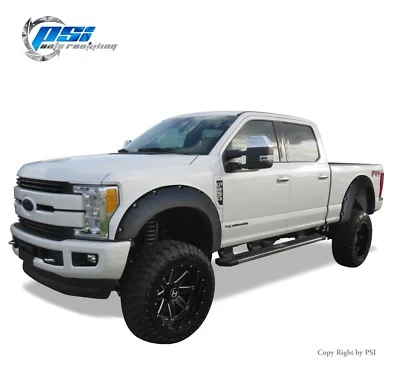Black Textured Pocket Rivet Fender Flares 17- 20 Ford F-250, F-350 Super Duty Foto 1 de 3