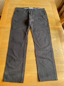 RACING GREEN MENS BLACK TROUSERS 36R - USED & MISSING REAR POCKET BUTTONS - Picture 1 of 15