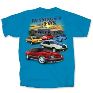 Ford Fox Body Mustang Running With the Fox T-Shirt (Joe Blow T's) lizenziert - Bild 1 von 5