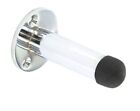 Securit Home Office Projection Door Buffer Jam Stopper - Chrome/Silver - 63mm