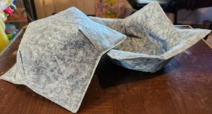 Handmade Microwave Cozies in Pale Green Print --Set of 2 - Picture 1 of 3