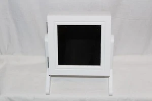 Schmuck Organizer mit Spiegel Schmuckkasten Schmuckschrank Spiegelschrank weiß - Bild 1 von 5