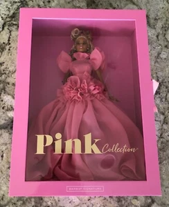 Silkstone Barbie Pink Collection Doll 3 With Earrings & Doll Stand  - Picture 1 of 15