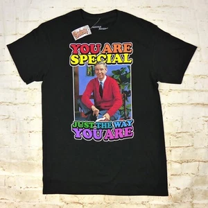 Mister Rogers Neighborhood Shirt Mens S Black You are Special Graphic Funny NWT - Picture 1 of 7