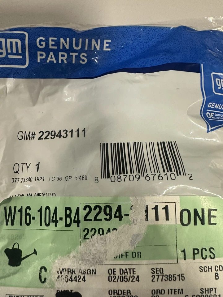 GM 22943111 Differential Drive Pinion Gear Seal - Image 1 of 1