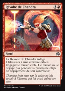Magic MTG Tradingcard Aether Revolt 2017 Chandra's Revolution 77/184 FRENCH - Imagen 1 de 1
