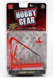 New! Hobby Gear: Craftmaster Engine Hoist 1/24 Scale for Diecast Toys (Red) - Picture 1 of 2