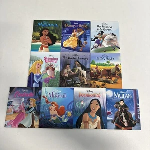 10-PACK Disney mini books 4x4.75" NEW Christmas Beauty and Beast Mulan Cinderell - Picture 1 of 19