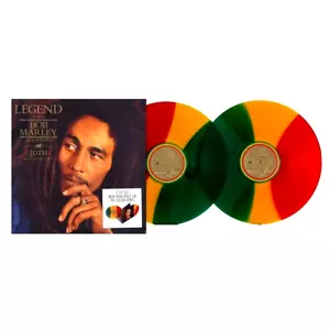 BOB MARLEY & THE WAILERS - LEGEND 30th Anniversary - 2 LP Red/Yellow/Green VINYL - Picture 1 of 12