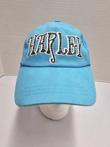 Vintage Harley, Harley Davidson Teal Colored Adjustable Women's Ballcap - Picture 1 of 7