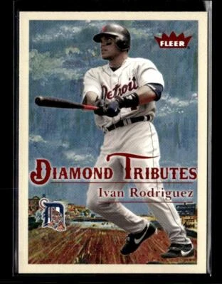 2005 Fleer Tradition #16 DT Ivan Rodriguez Diamond Tributes Detroit Tigers - Image 1 of 2