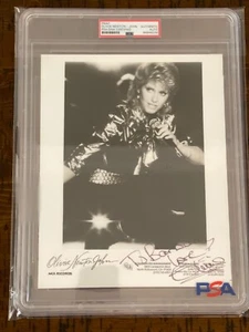 OLIVIA NEWTON JOHN RARE Signed Auto 8x10 photograph PSA DNA encased Singer - Picture 1 of 4