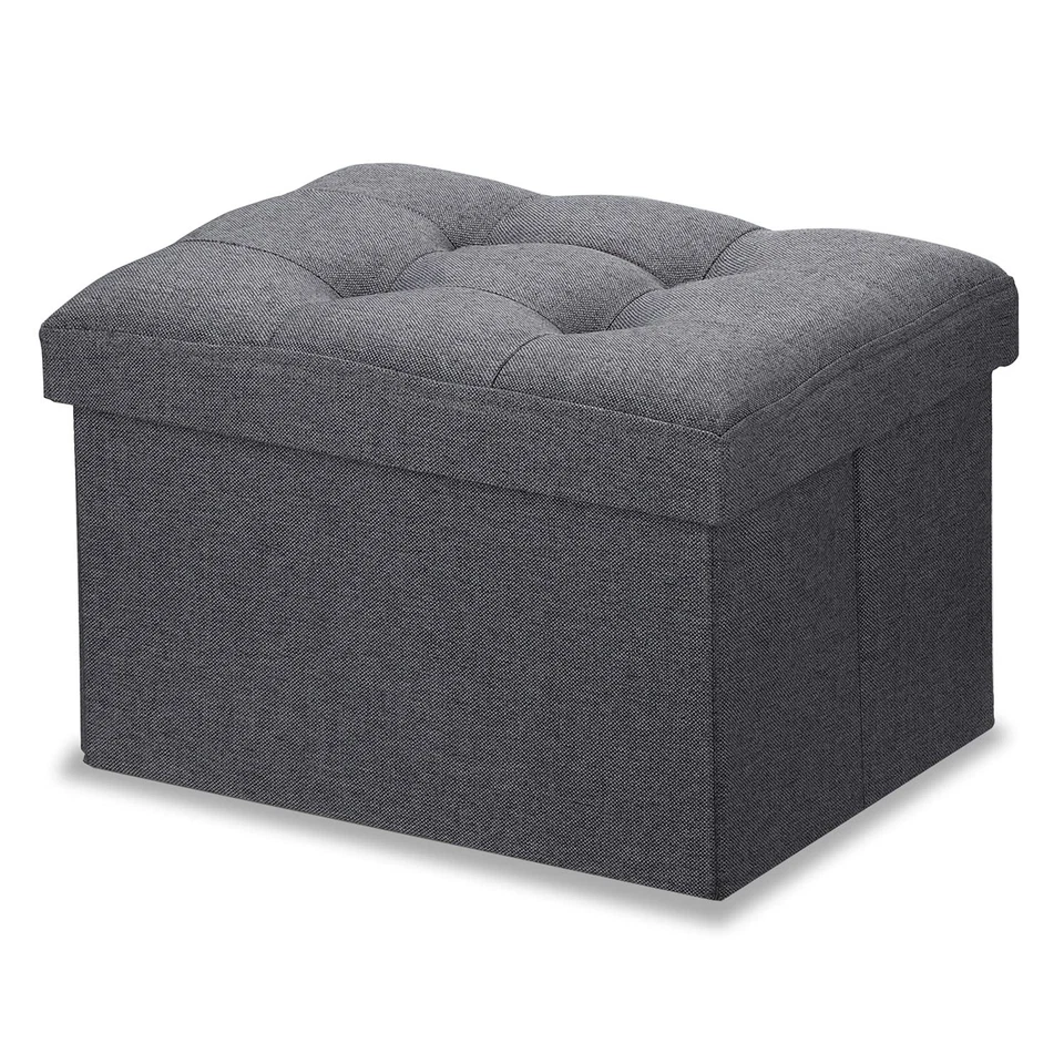 Ottoman Storage Ottoman with Storage Small Foot Rest Stool Under Desk Stool S... - Image 1 of 4