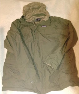 Patagonia Jacke Herren Large grün Prairie Dawn Parka mit Kapuze Sherpa gefüttert - Bild 1 von 5