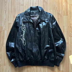 Vintage Y2K 2000’s Rare Ed Hardy Animal Lined League Jacket Size XL!  - Bild 1 von 9