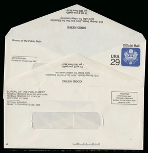 PHILATELIC X-FILES - NO MORE OFFICIAL SAVINGS BOND ENVELOPES - Picture 1 of 2