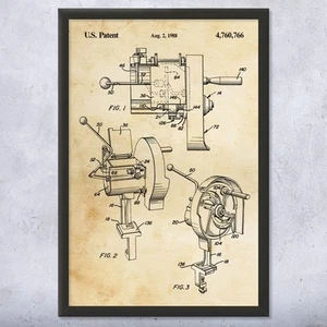 Vegetable Slicer Patent Wall Art Poster, Canvas or Framed Kitchen Artwork - Picture 1 of 15