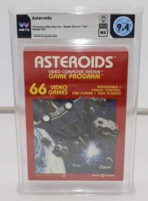 ASTEROIDS VIDEO GAME - ATARI 2600 - - GRADED WATA - 9.4 - SEALED -  - Image 1 of 4