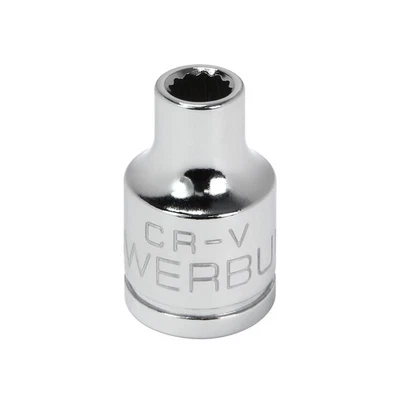 Powerbuilt 3/8 Inch Drive x 1/4 Inch 12 Point Shallow Socket - 641000 - Image 1 of 4
