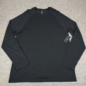 American Tall Langarm belüftetes Trainingsshirt schwarz Herren XL Tall XLT - Bild 1 von 8