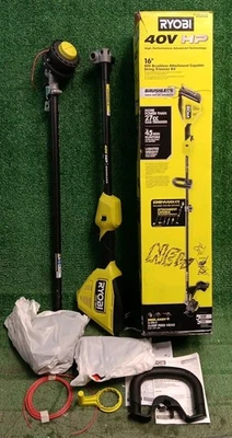 NEW OB Ryobi 40V Brushless 16"inch Carbon Fiber String Trimmer Kit - TOOL ONLY - Image 1 of 4