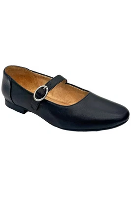 Naturalizer Women's Kelly Mary Jane Flats Black Leather - Image 1 of 3