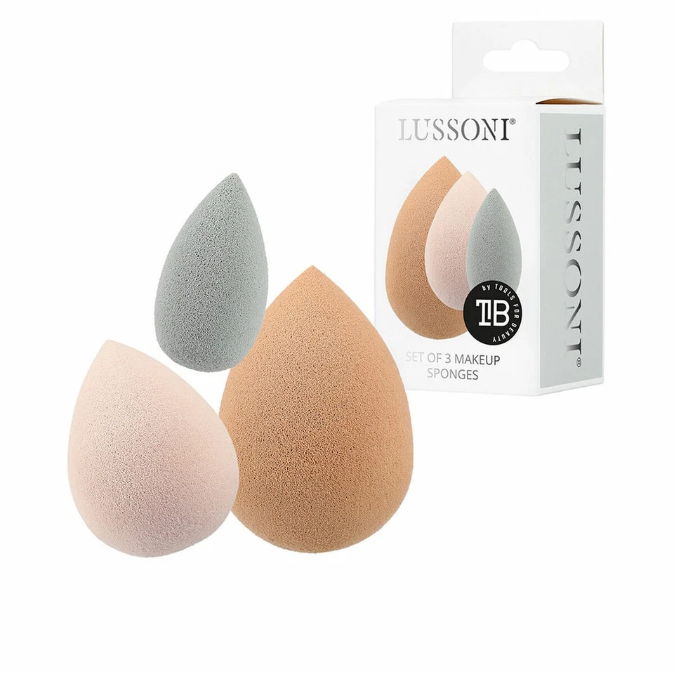 Esponja para Maquillaje Lussoni Esponjas Lote Multicolor 3 Piezas - Imagen 1 de 1