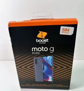 Smartphone Boost Mobile Prepago Moto G Pure (32GB) - Indigo - Imagen 1 de 3