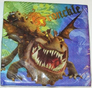 ~~~HOW TO TRAIN YOUR  DRAGON~~16- LUNCH NAPKINS PARTY  SUPPLIES - Picture 1 of 1